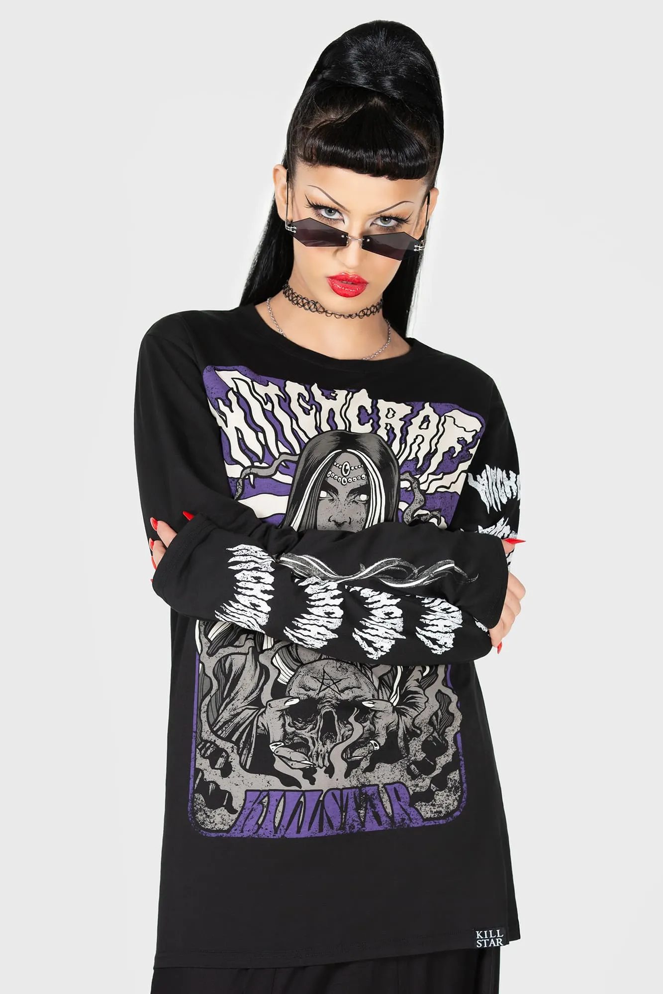 Witchcraft Sins Long Sleeve Top sold by Killstar product image thumbnail 3