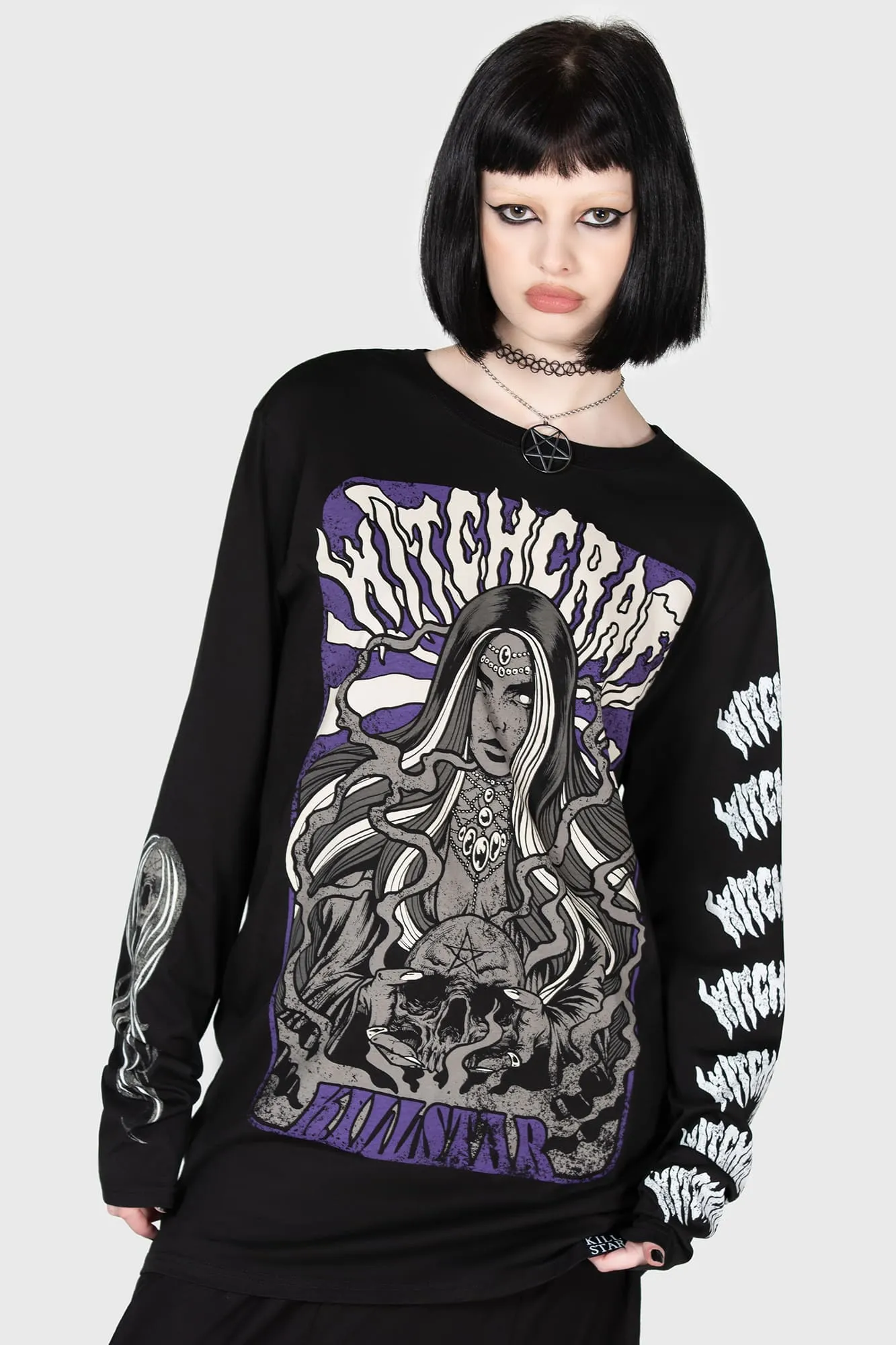 Witchcraft Sins Long Sleeve Top sold by Killstar