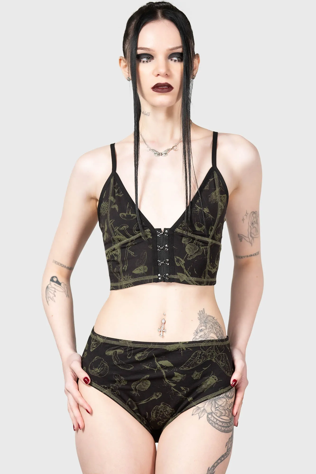 Forest Lush Bralet sold by Killstar product image thumbnail 2