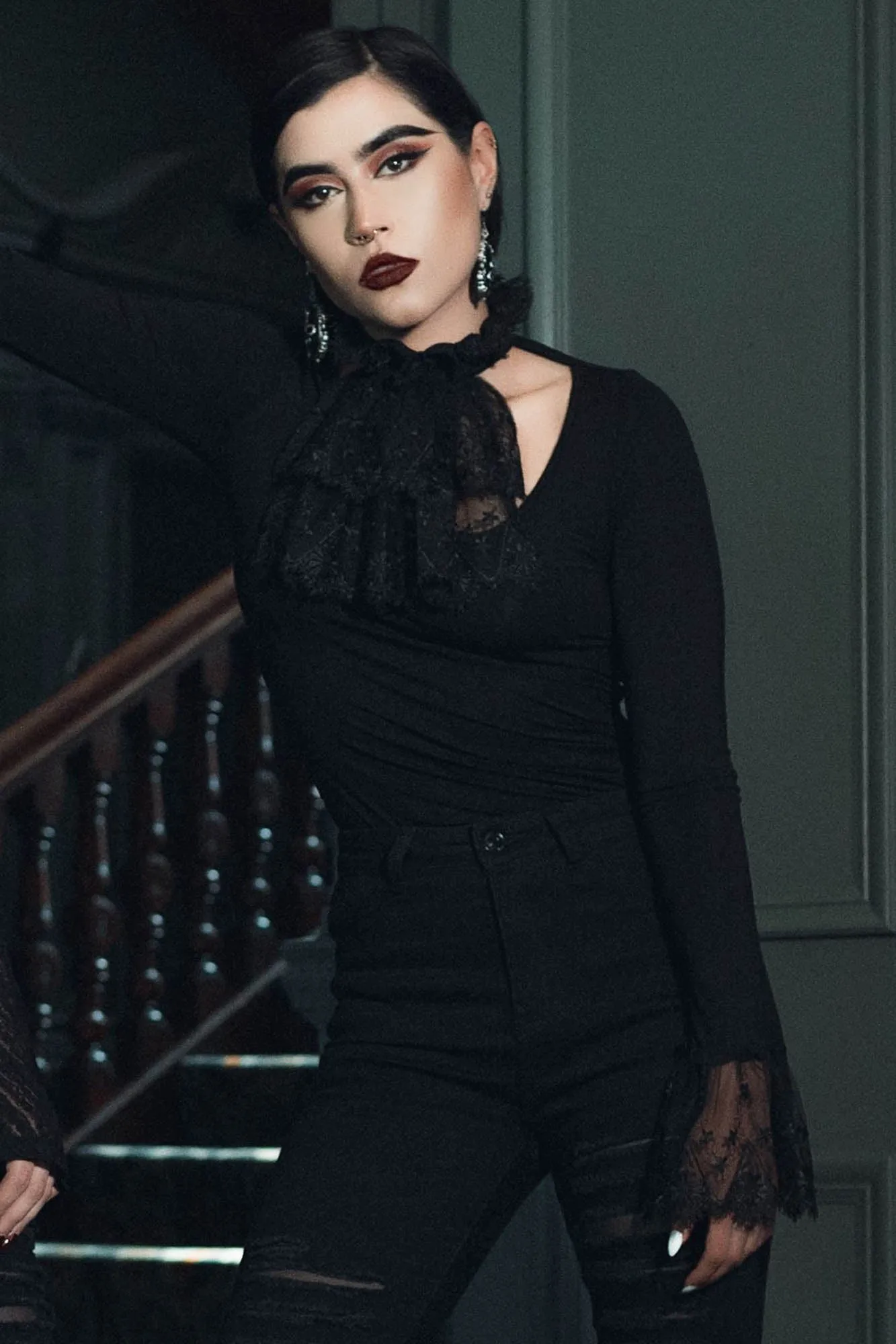 Fiona Ruffle Top - Resurrect sold by Killstar