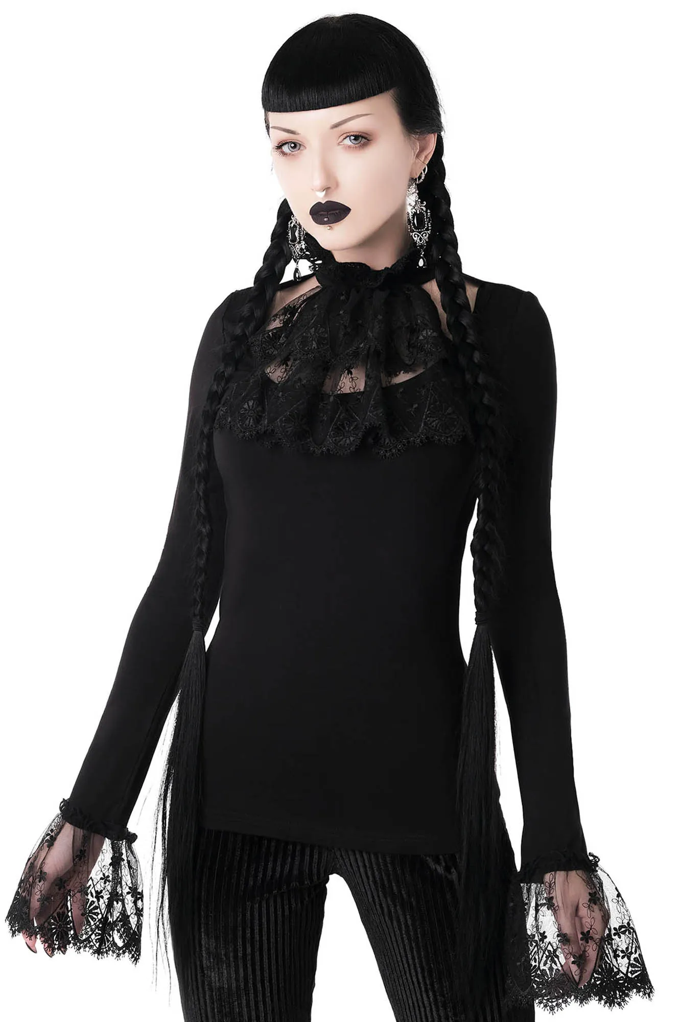 Fiona Ruffle Top - Resurrect sold by Killstar product image thumbnail 3