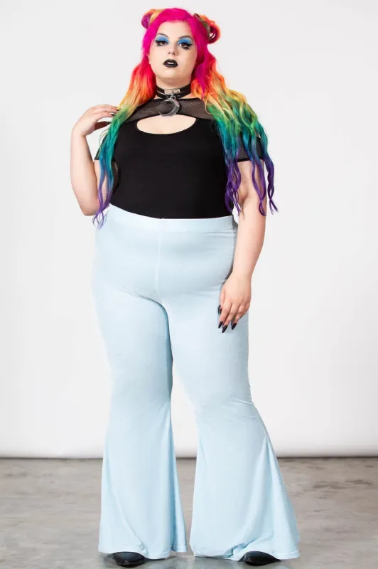 Moondance Bell Bottoms [PASTEL BLUE] [PLUS] sold by Killstar