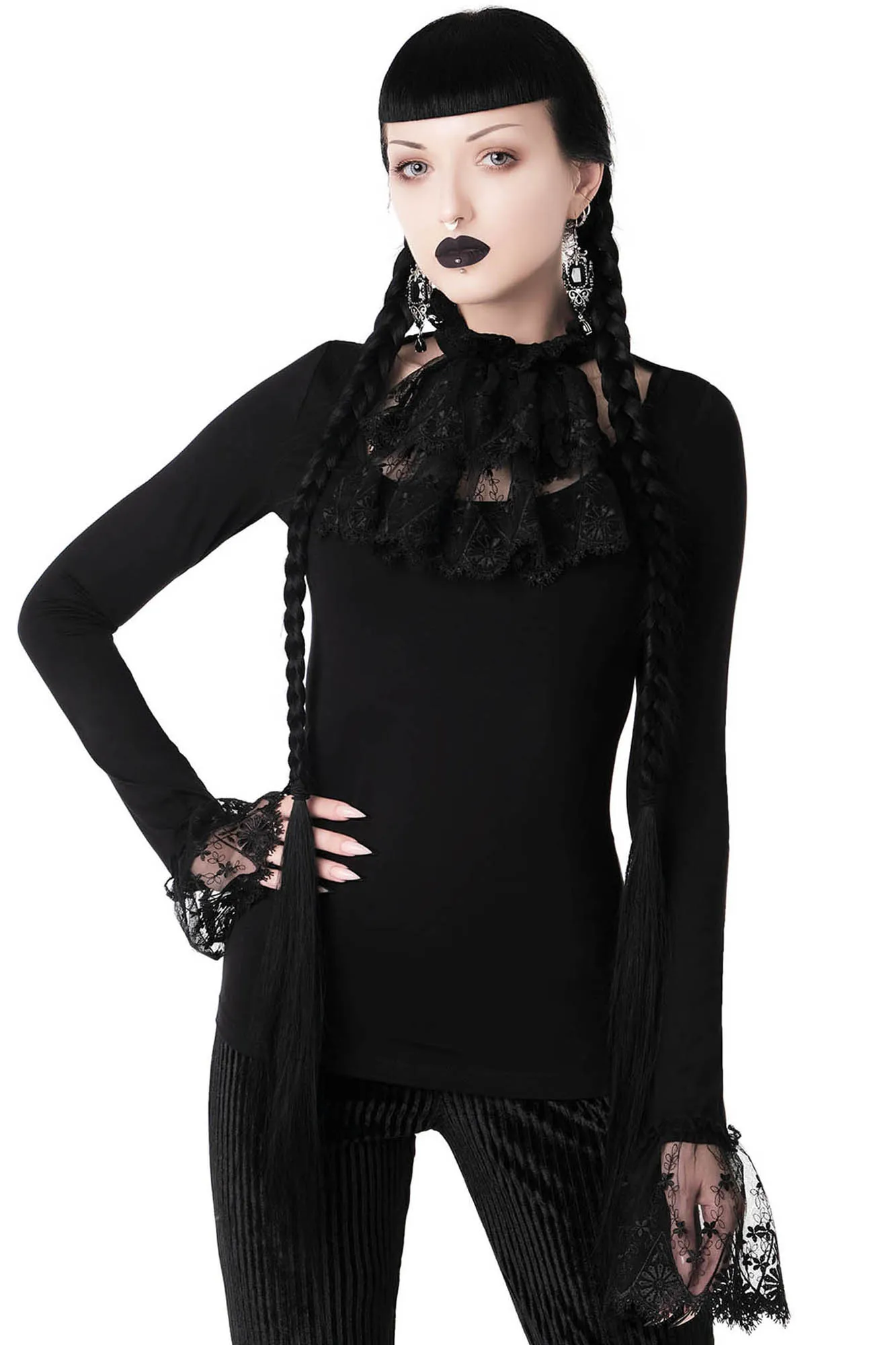 Fiona Ruffle Top - Resurrect sold by Killstar product image thumbnail 2