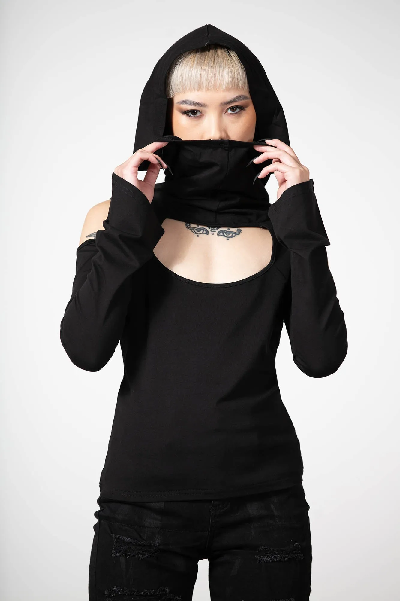 Lore Hooded Top sold by Killstar product image thumbnail 2