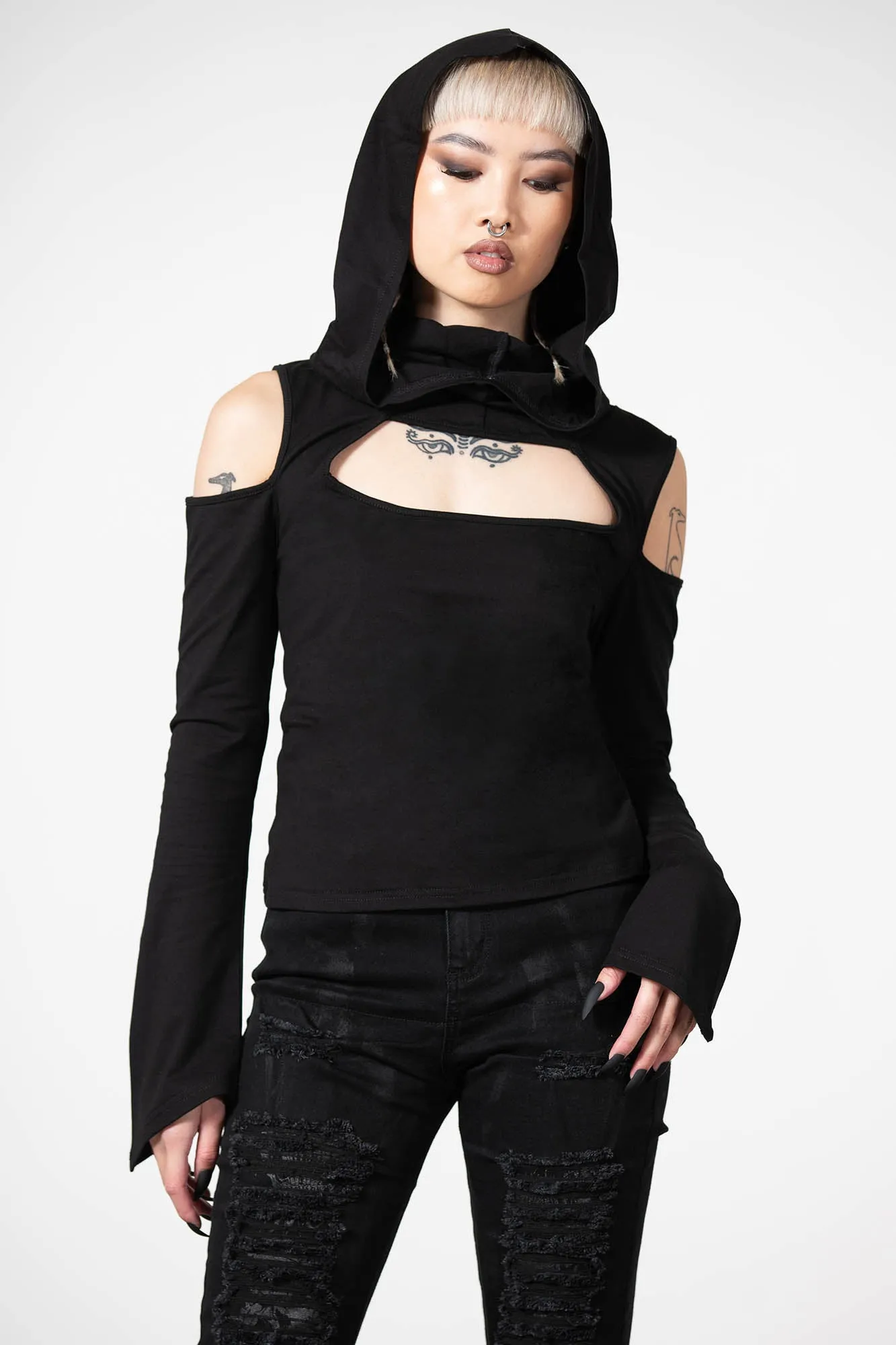 Lore Hooded Top sold by Killstar product image thumbnail 3