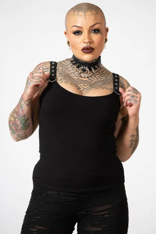 Mable Strap Top sold by Killstar
