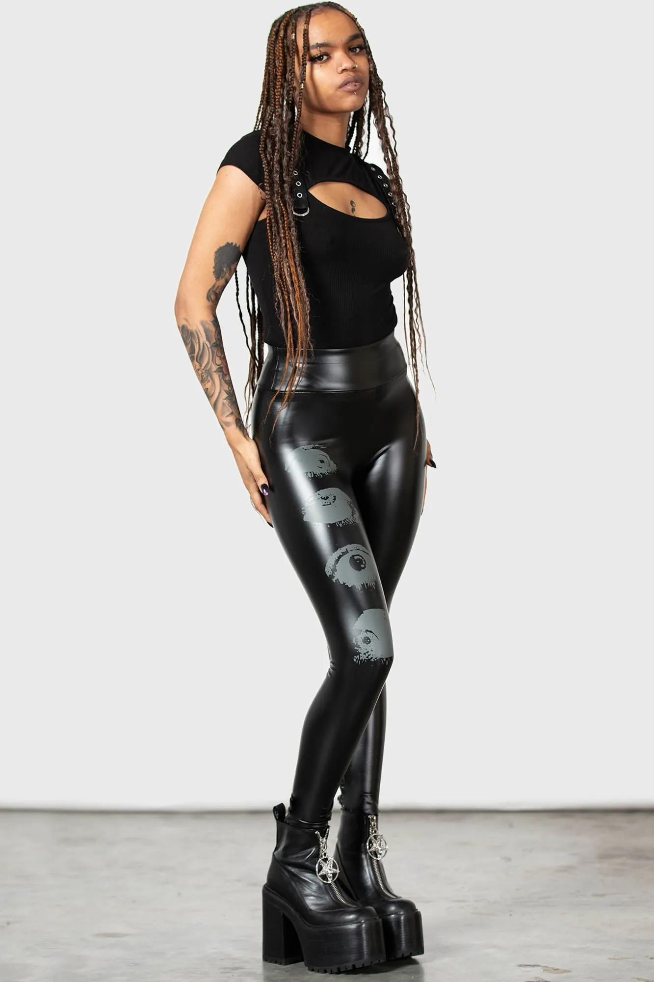 See Through You Leggings sold by Killstar product image thumbnail 3