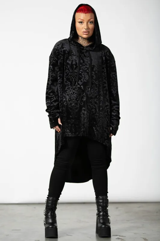 Dark Stars Longline Hoodie sold by Killstar