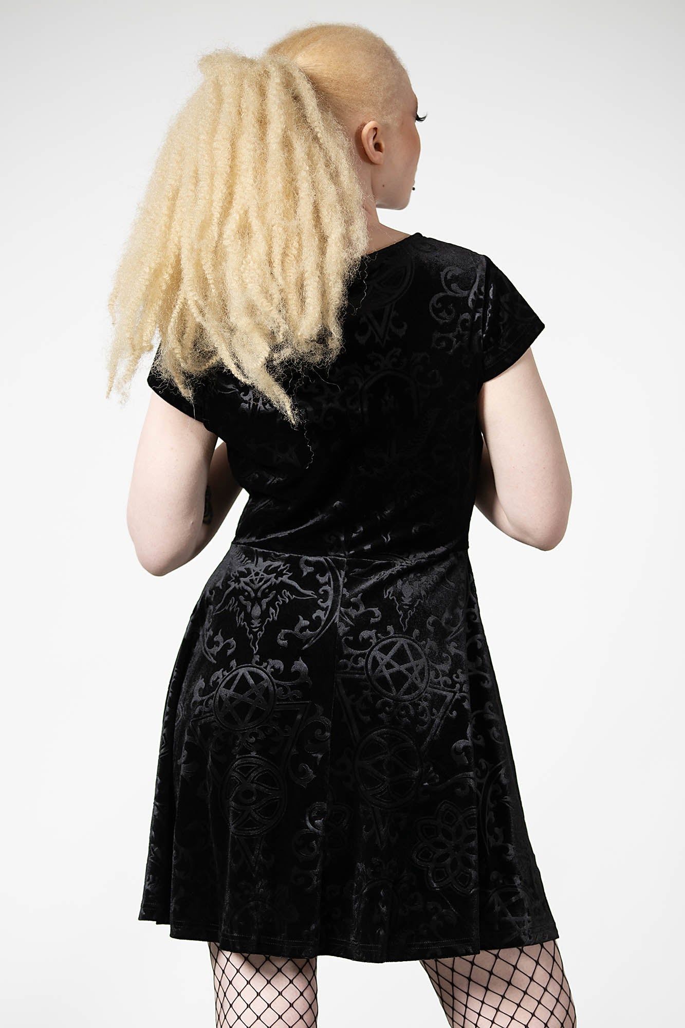 Blasphemia Keyhole Skater Dress Resurrect sold by Killstar product image thumbnail 5