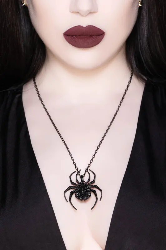 Arachna Morte Necklace [B] sold by Killstar