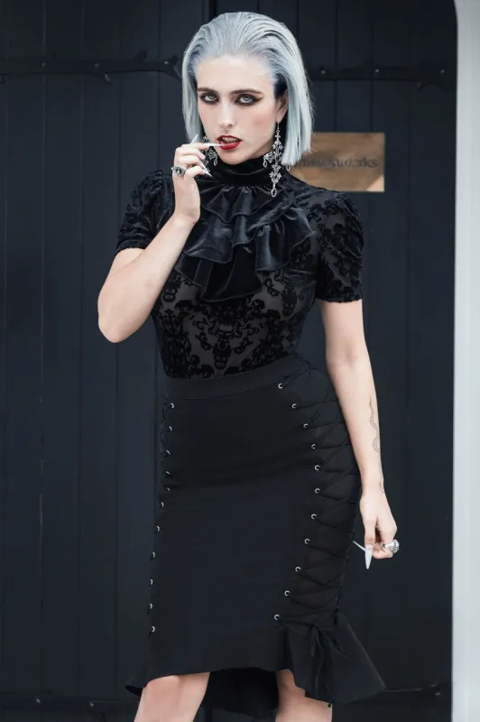 Beelzebabe Midi Skirt Resurrect sold by Killstar