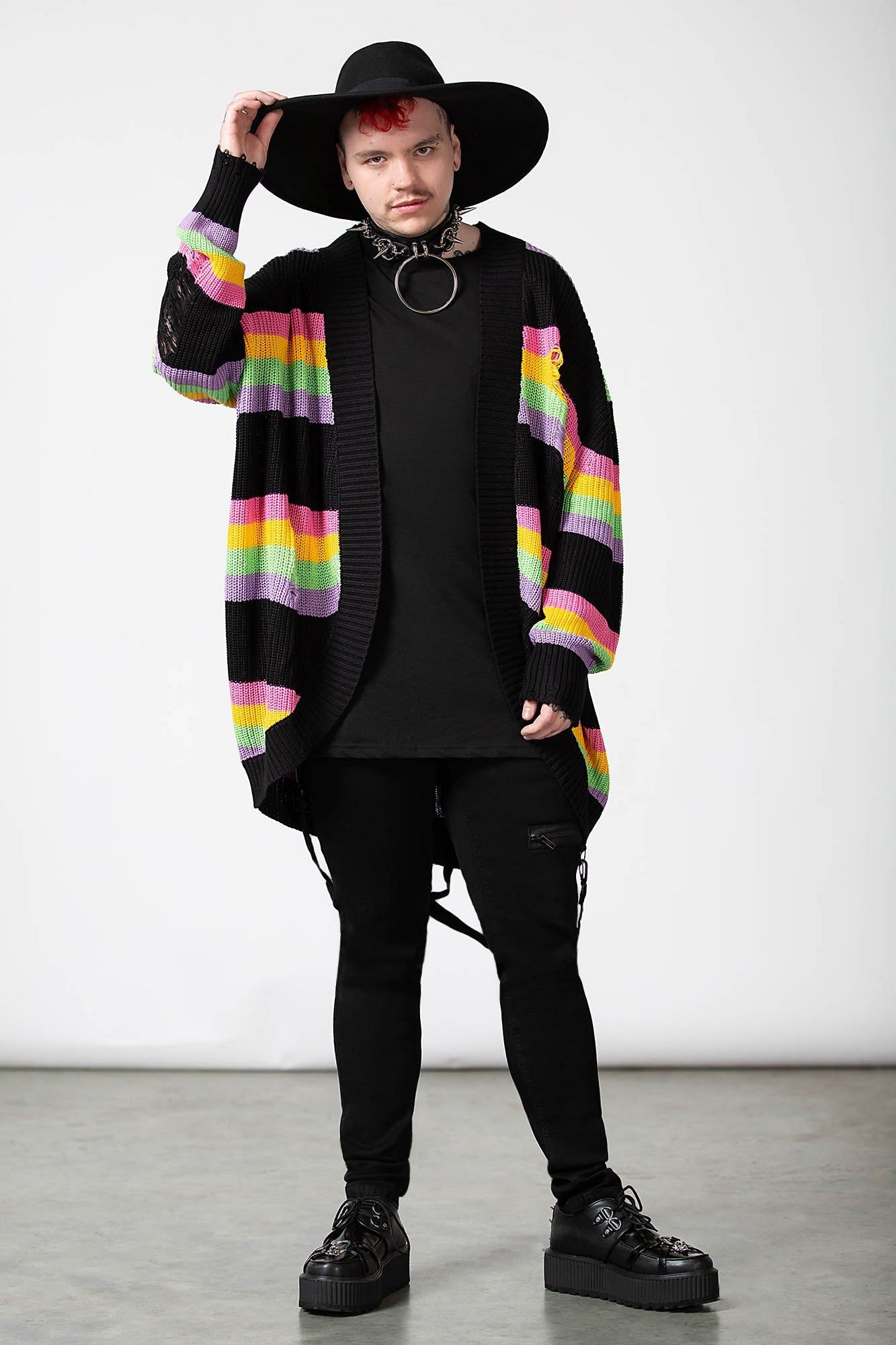 Rainbow Knit Cardigan Resurrect sold by Killstar product image thumbnail 5