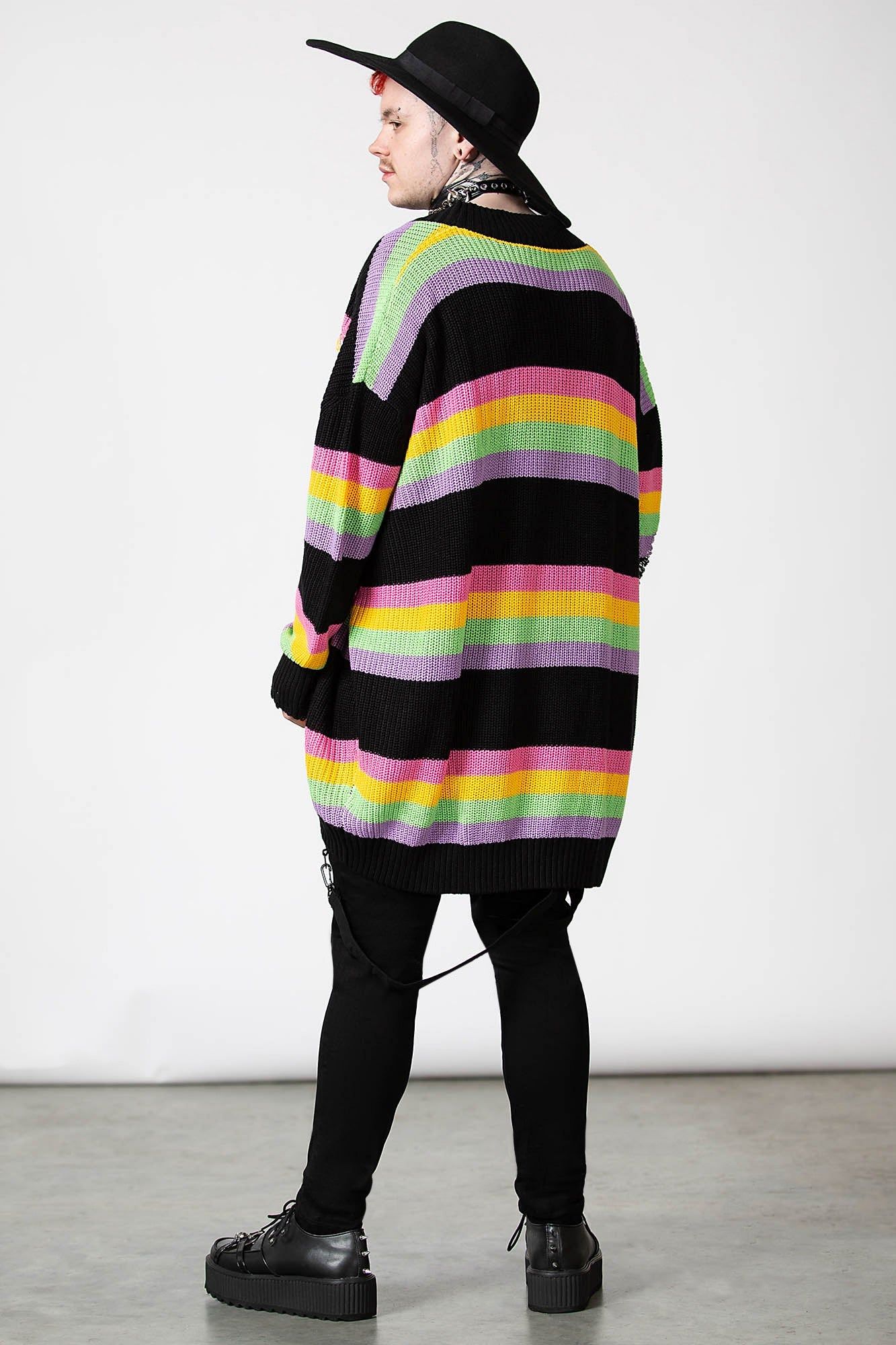 Rainbow Knit Cardigan Resurrect sold by Killstar product image thumbnail 6