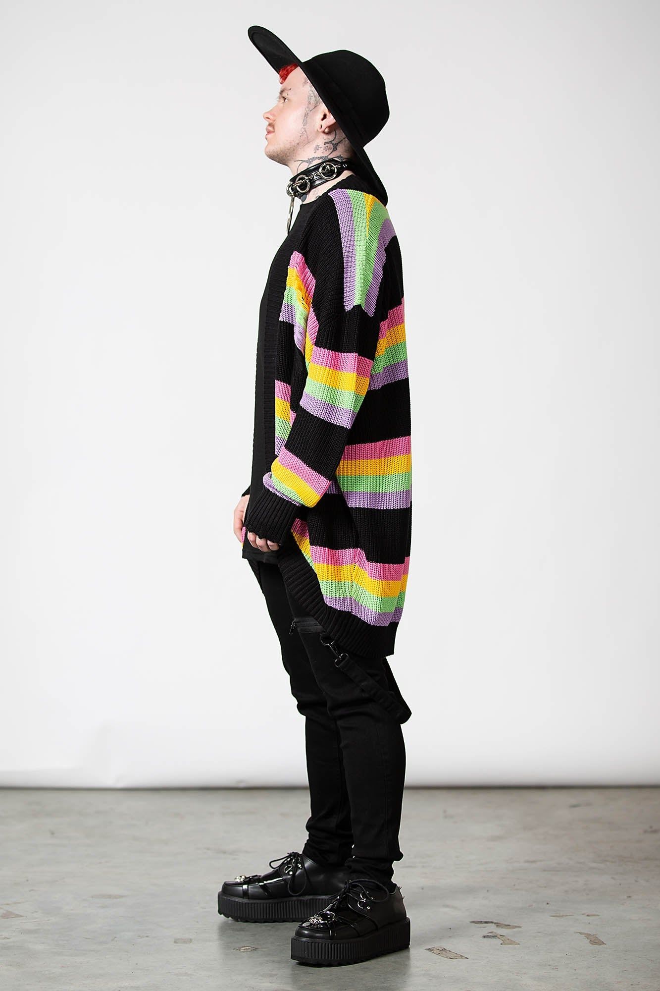 Rainbow Knit Cardigan Resurrect sold by Killstar product image thumbnail 8