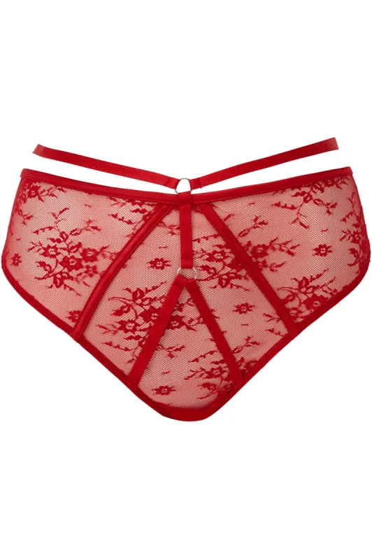Deadly Attraction Panty [SCARLET] [PLUS] sold by Killstar