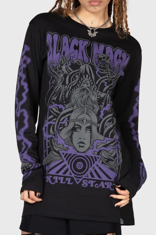Blac Magick Long Sleeve Top sold by Killstar
