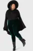 Hematite Leggings [EMERALD] [PLUS] sold by Killstar