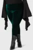 Hematite Leggings [EMERALD] [PLUS] sold by Killstar