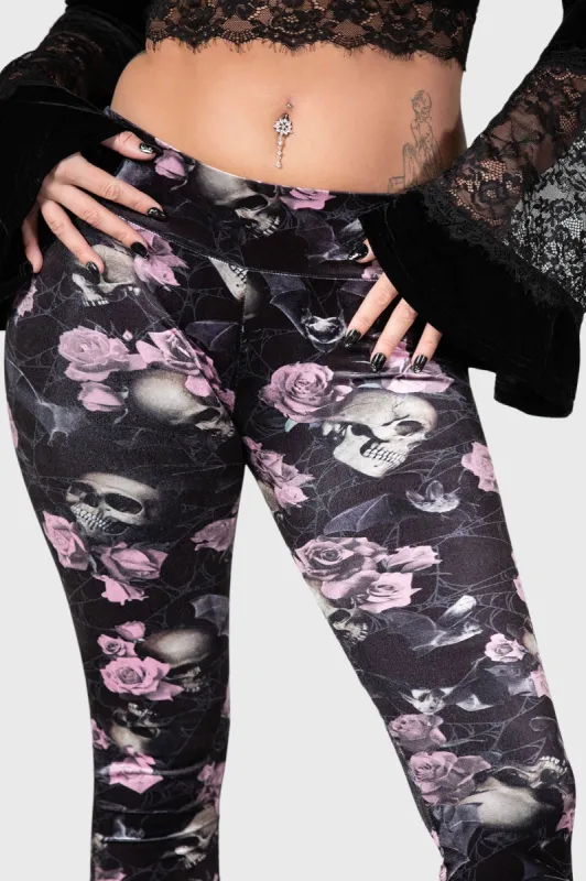 Hematite Leggings [BLACK/PINK] - Resurrect sold by Killstar