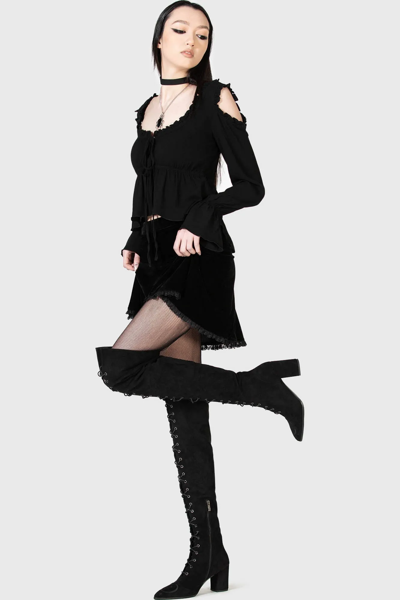 Gehanna Mini Skirt sold by Killstar product image thumbnail 2