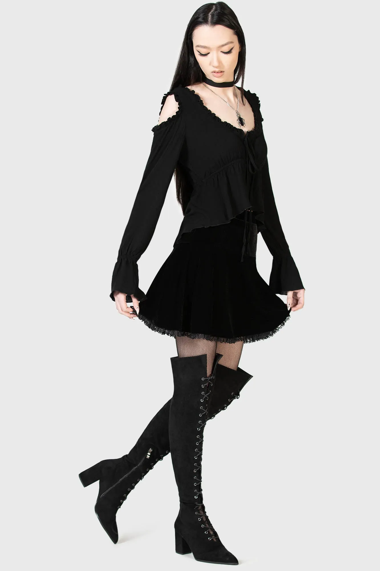 Gehanna Mini Skirt sold by Killstar product image thumbnail 4