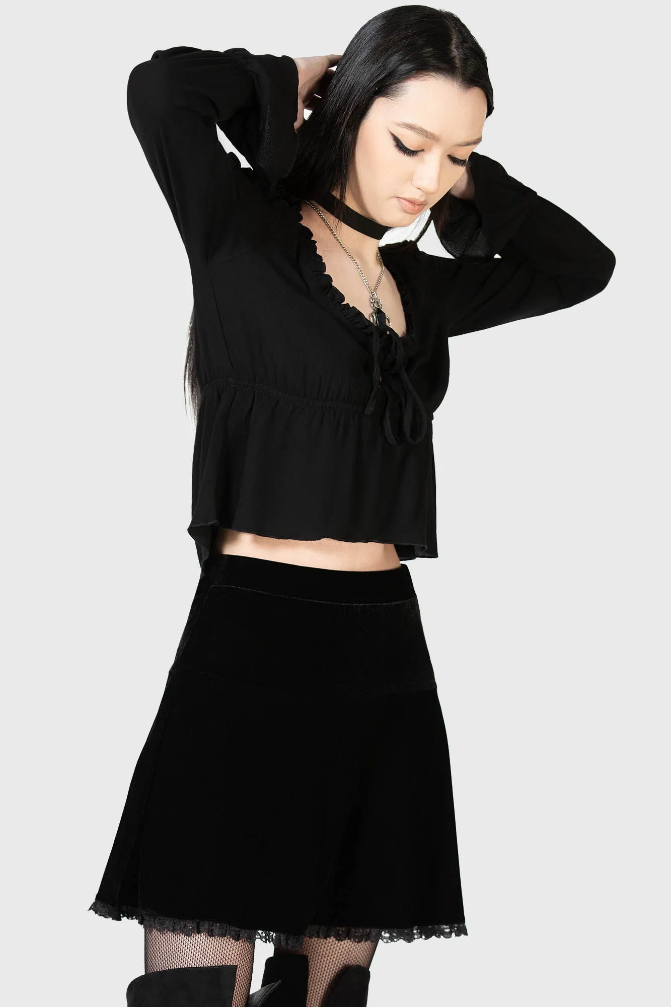 Gehanna Mini Skirt sold by Killstar product image thumbnail 5