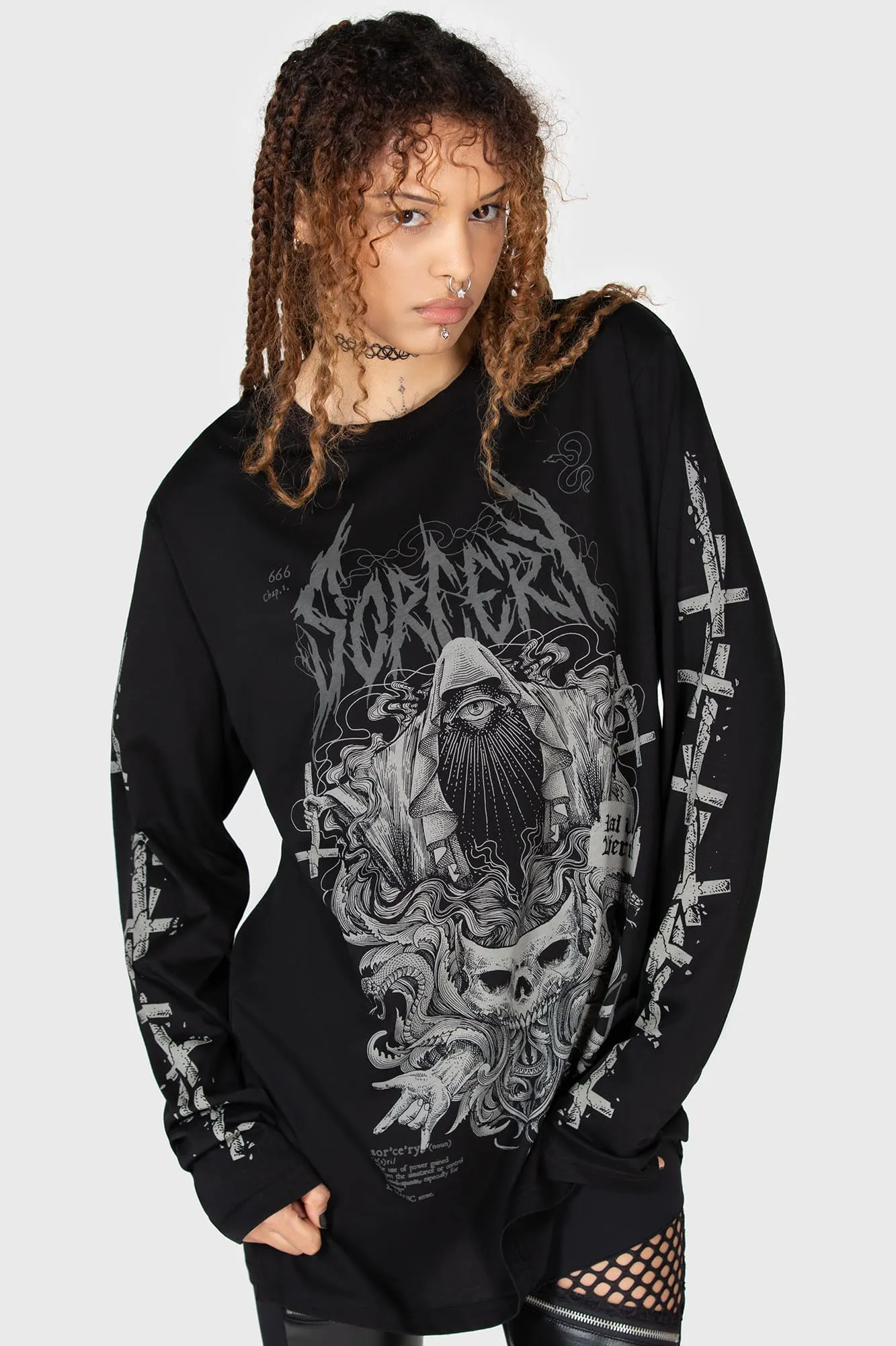 Sorcery Long Sleeve Top sold by Killstar product image thumbnail 2