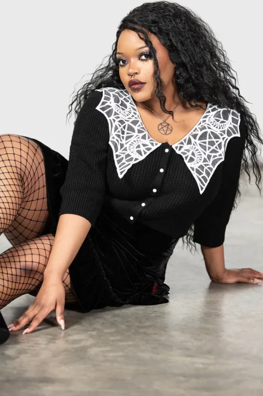 Clarita Chlo Cardigan [PLUS] sold by Killstar