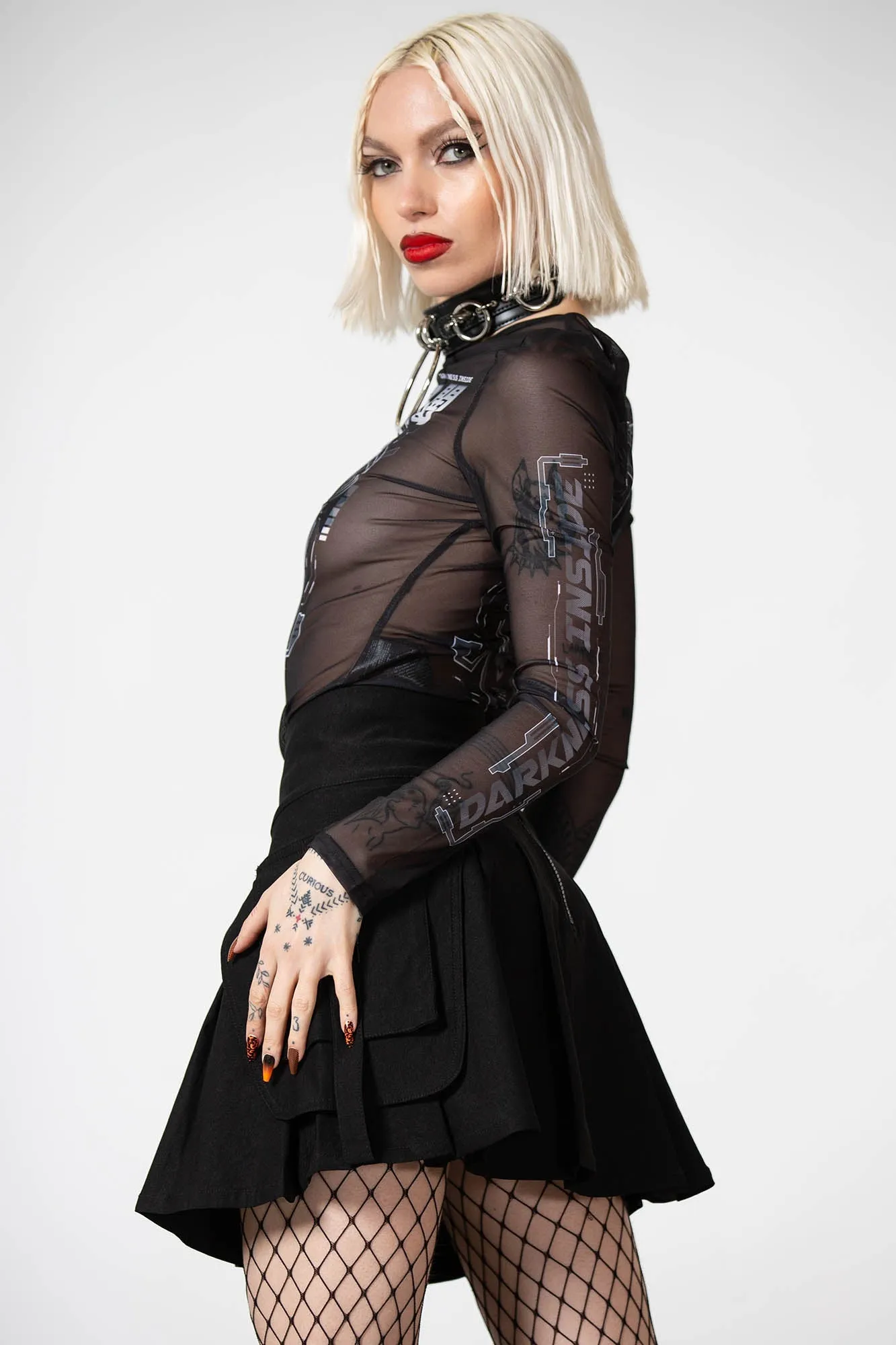 Darkness Inside Mesh Top sold by Killstar product image thumbnail 2