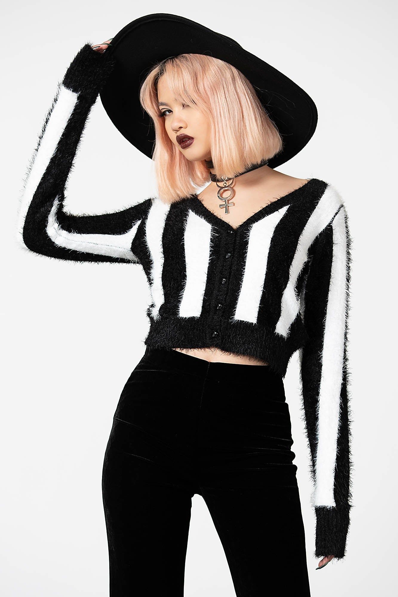 Freakshow Cardigan Resurrect sold by Killstar