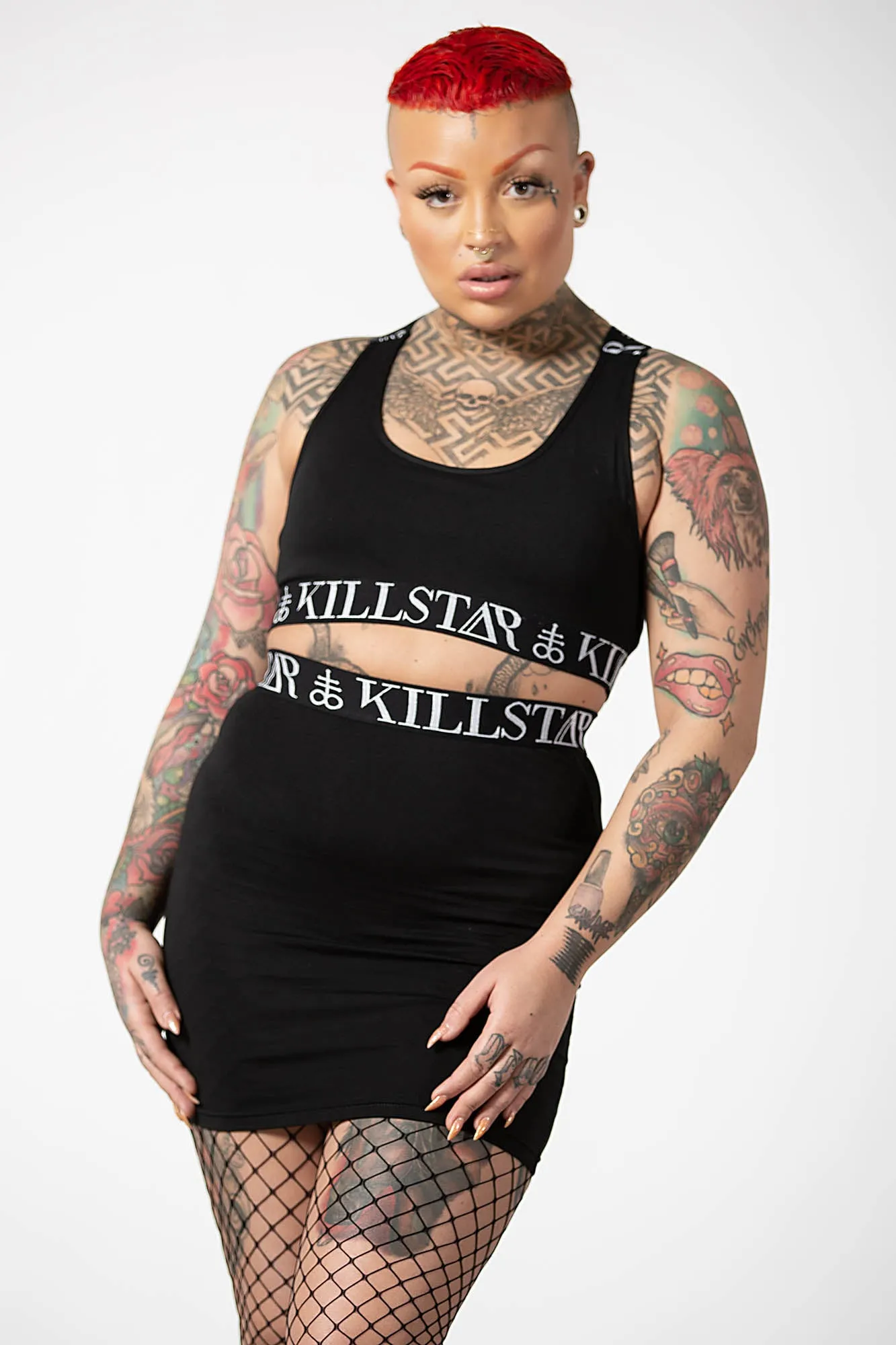 Prime Time Mini Skirt sold by Killstar