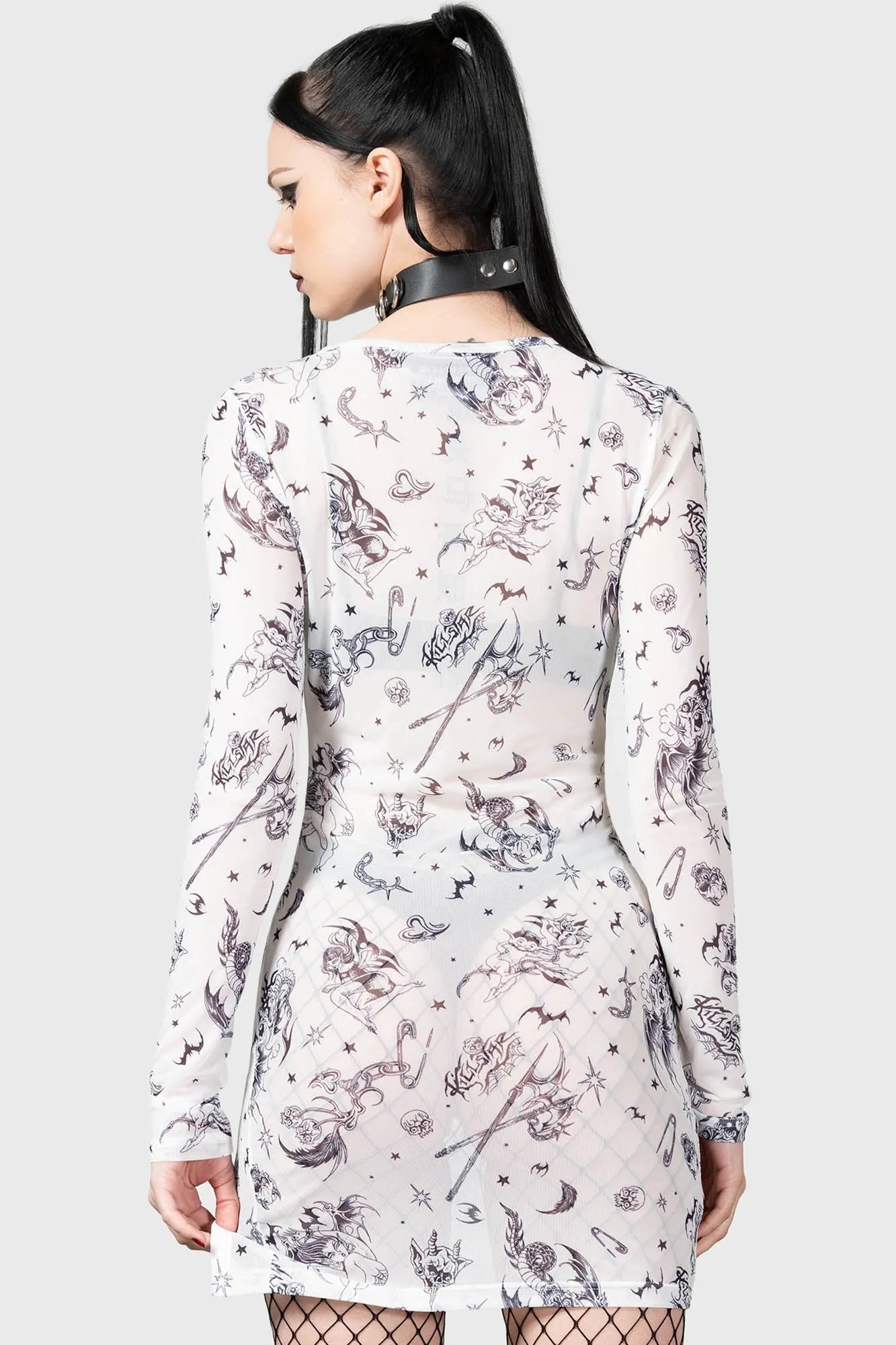 Dazed Skull Dress sold by Killstar product image thumbnail 5