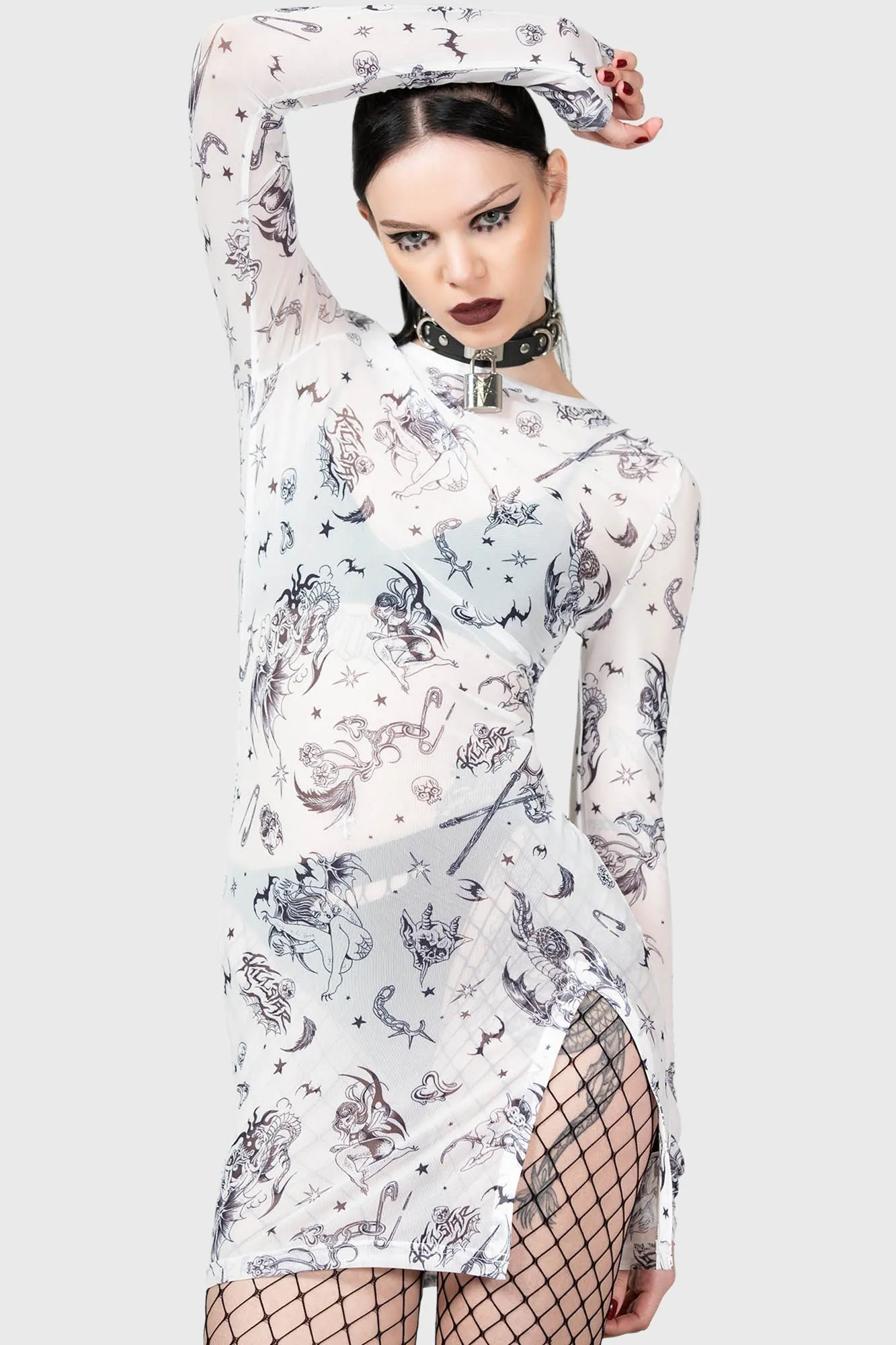 Dazed Skull Dress sold by Killstar