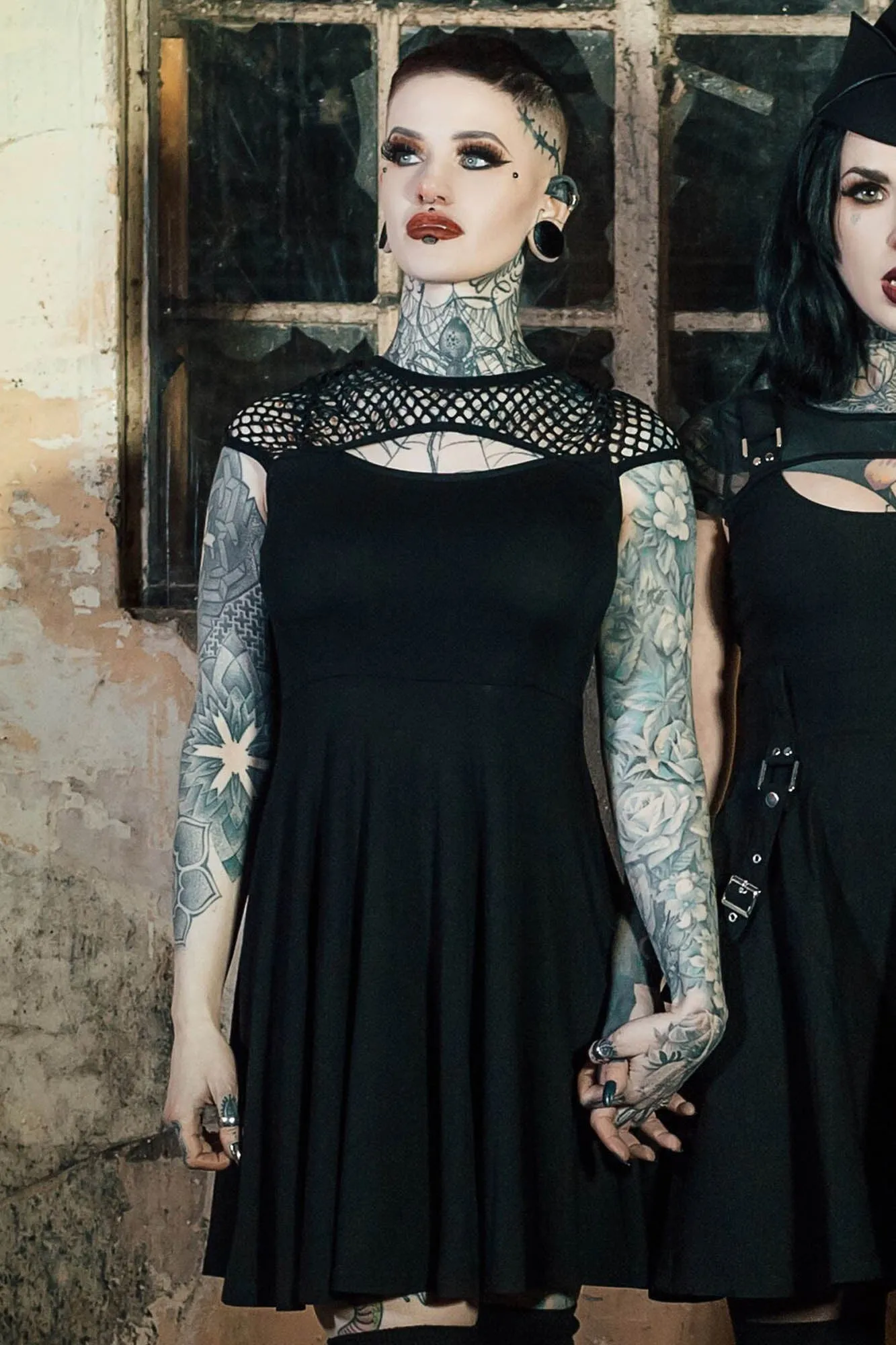 Absinthe Skater Dress - Resurrect sold by Killstar