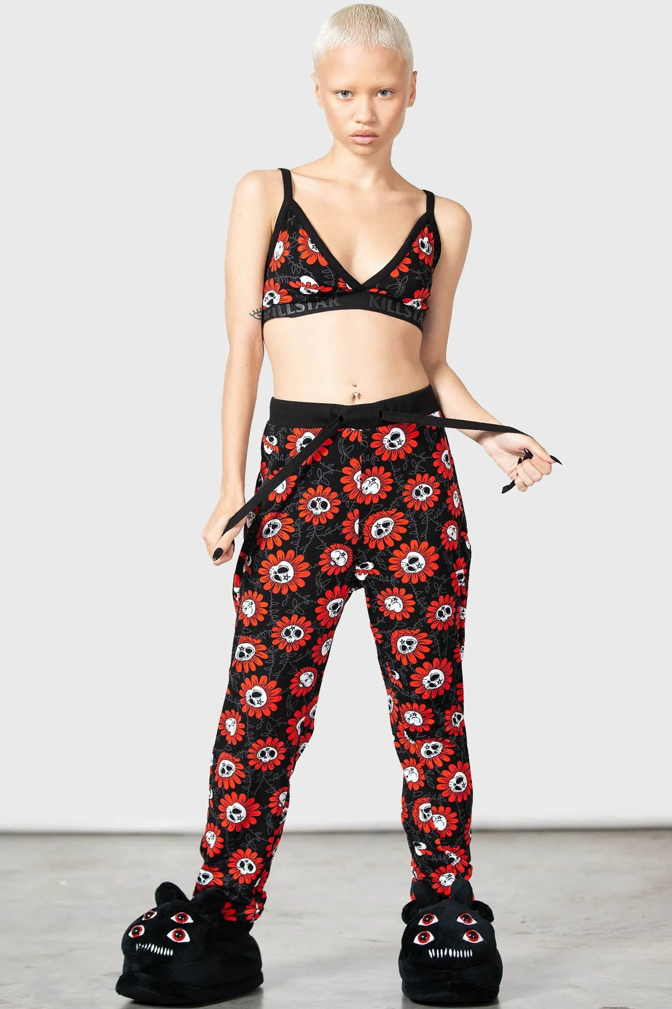 Gloomy Blossom Lounge Pants sold by Killstar