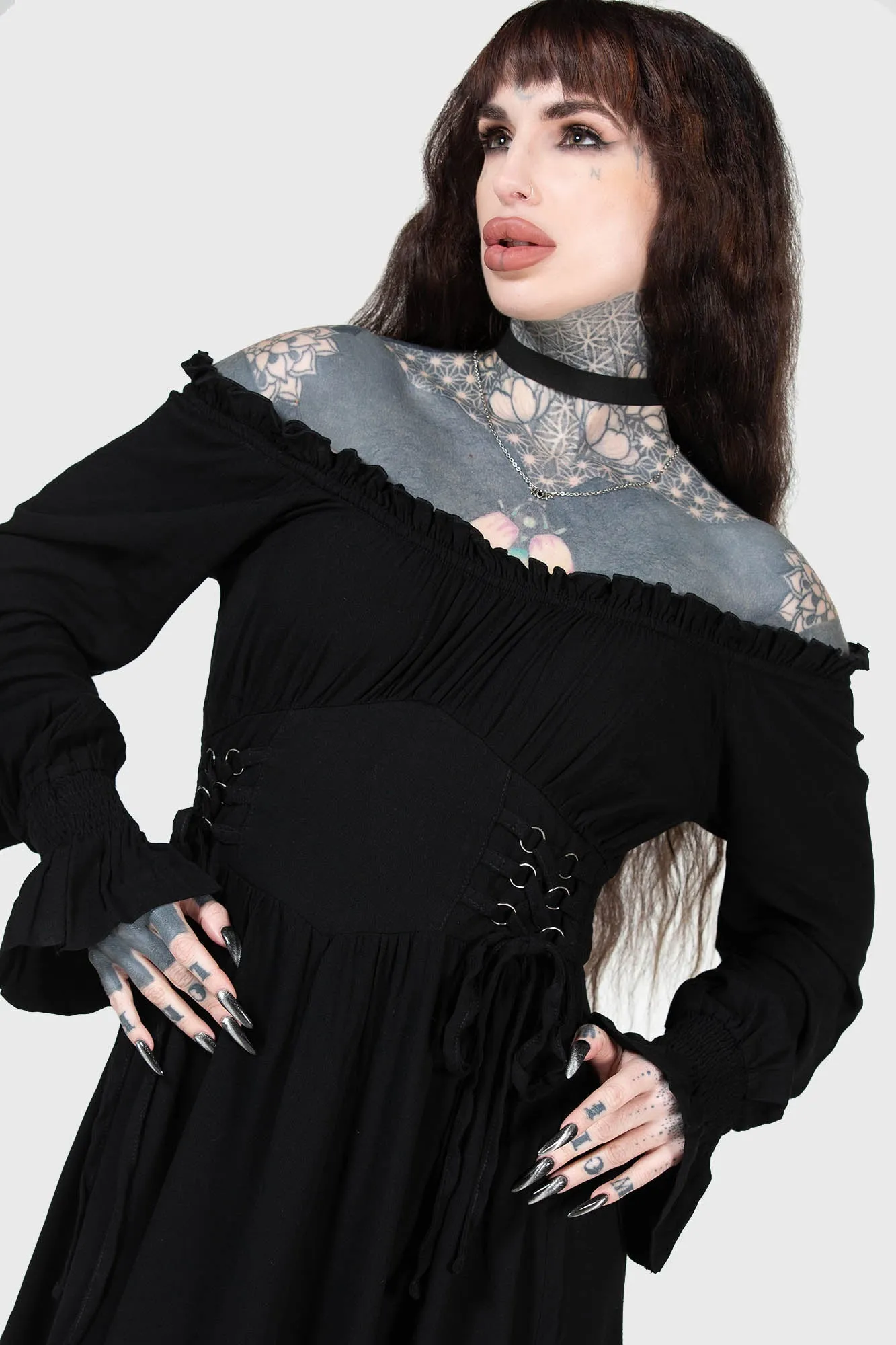 Jocasta Mini Dress sold by Killstar product image thumbnail 3