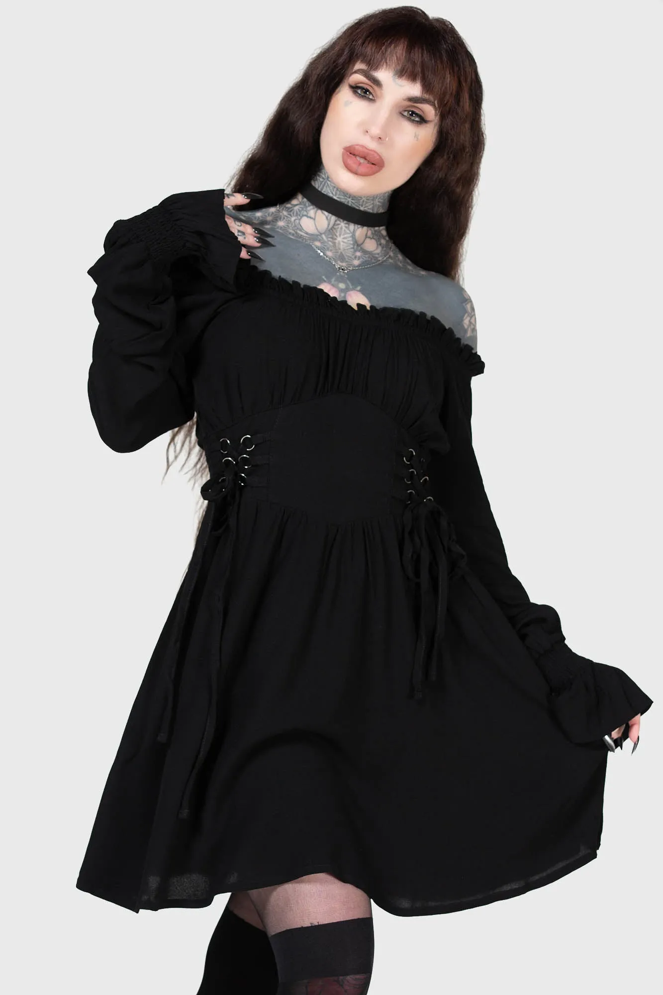 Jocasta Mini Dress sold by Killstar product image thumbnail 4