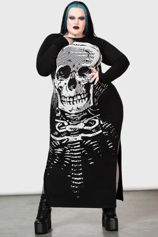 Spine Chilling Maxi Dress [PLUS] sold by Killstar