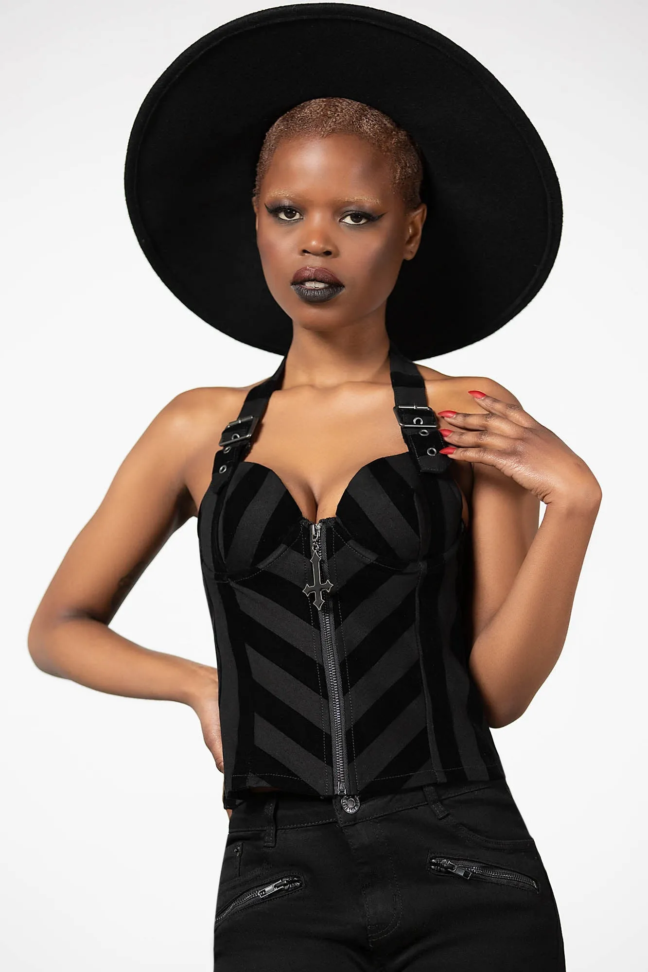 Merciless Halter Top sold by Killstar