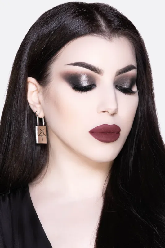 Locked Away Earrings sold by Killstar