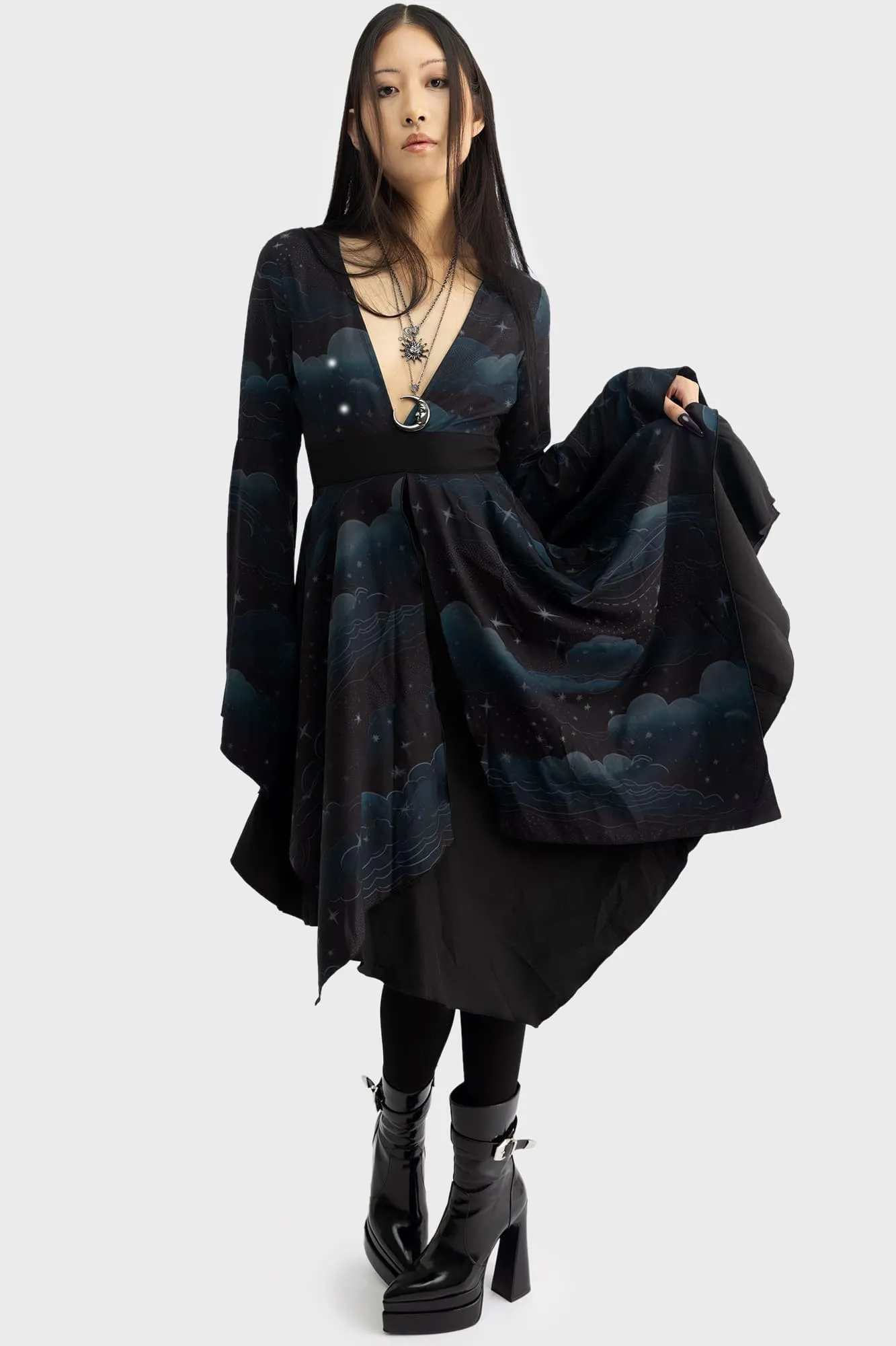 Dreamanicon Midi Dress sold by Killstar