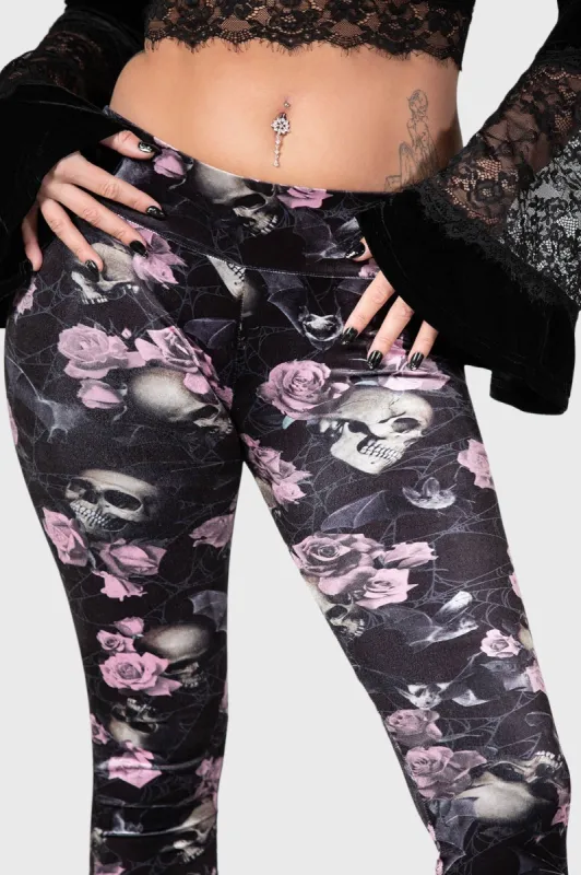 Hematite Leggings [BLACK/PINK] Resurrect sold by Killstar