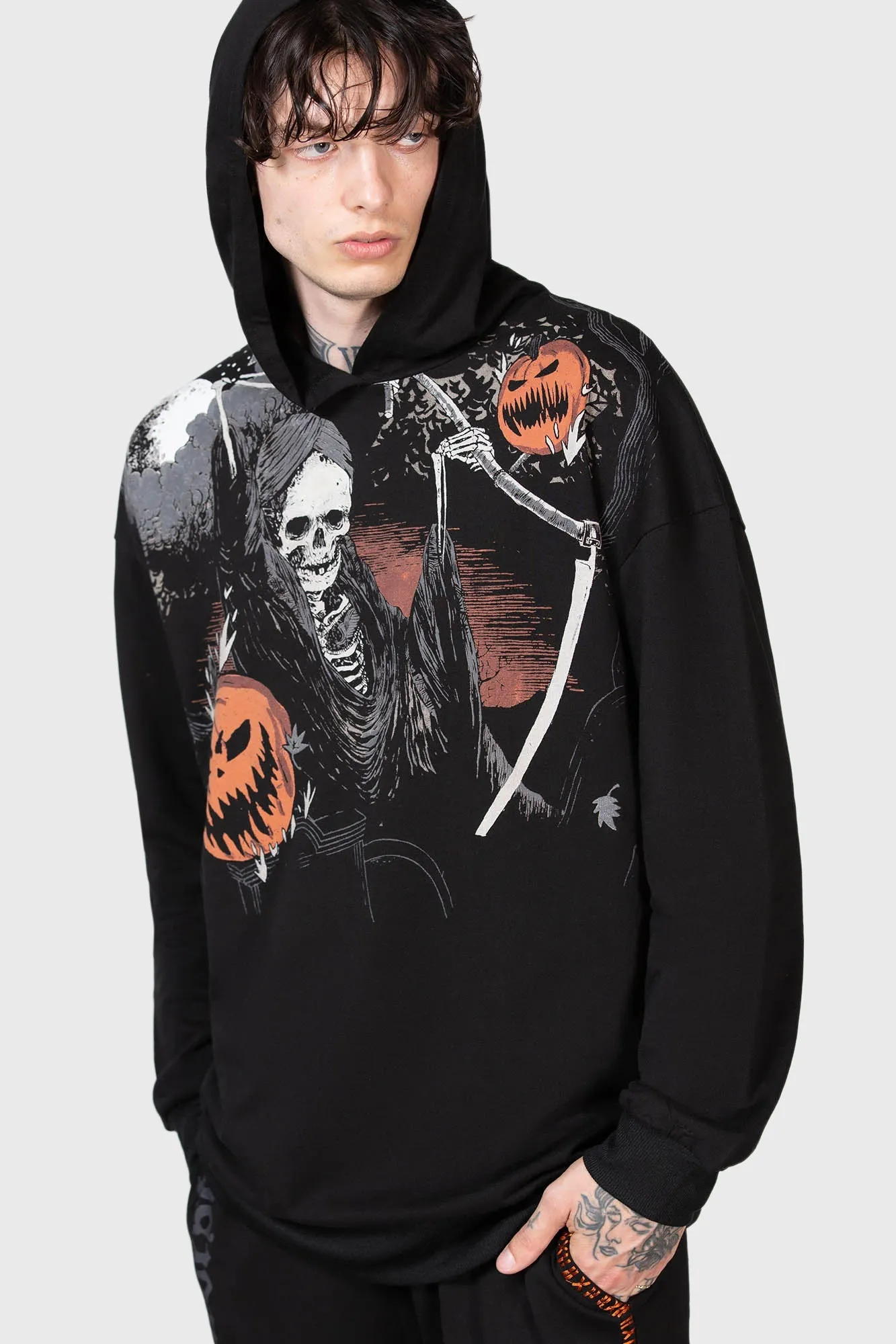 Scythe Oversized Hoodie sold by Killstar product image thumbnail 2