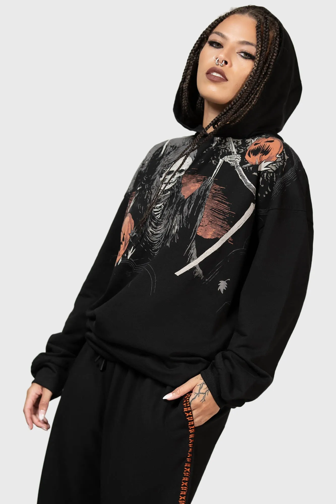 Scythe Oversized Hoodie sold by Killstar product image thumbnail 5