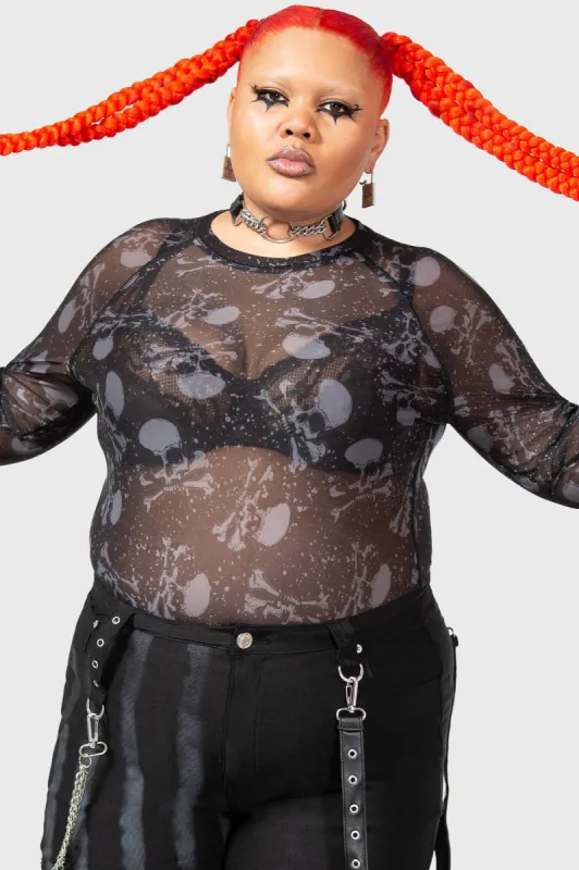 Carousel Long Sleeve Top [PLUS] sold by Killstar