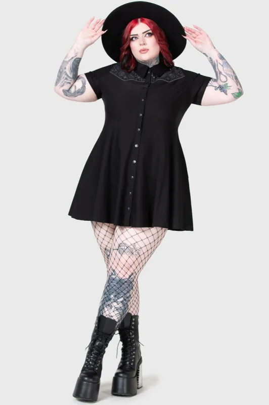 No Where's Ville Skater Dress [PLUS] sold by Killstar