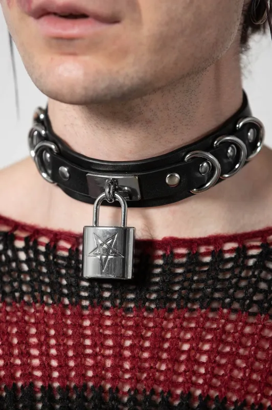 Lock N' Load Padlock Choker sold by Killstar