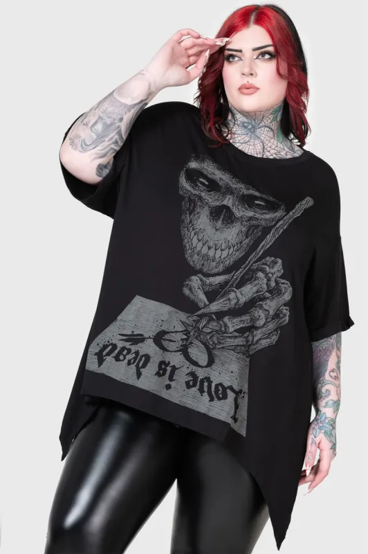 Love Is Dead T-Shirt [PLUS] made by Killstar