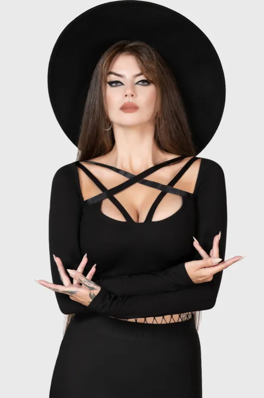 Cordelia Crop Top sold by Killstar