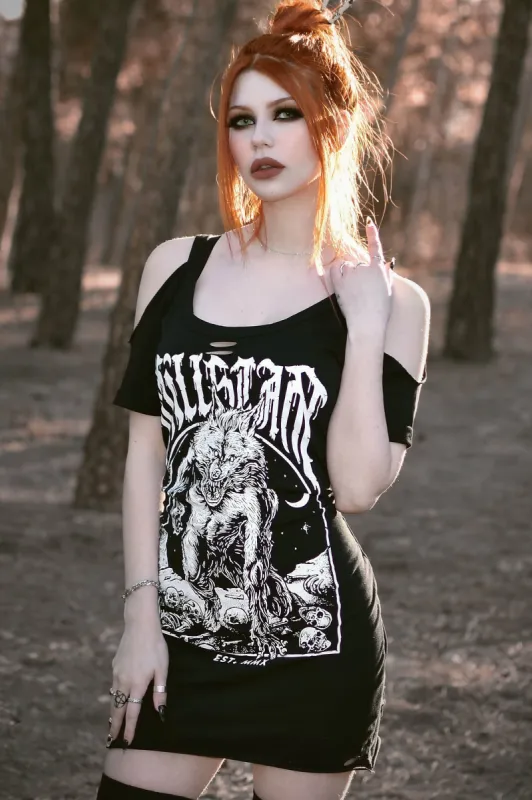 Hungry Distressed Top - Resurrect sold by Killstar
